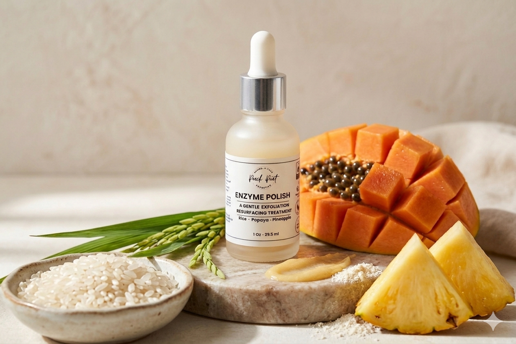 Enzyme Polish Rice, Papaya , Pineapple.