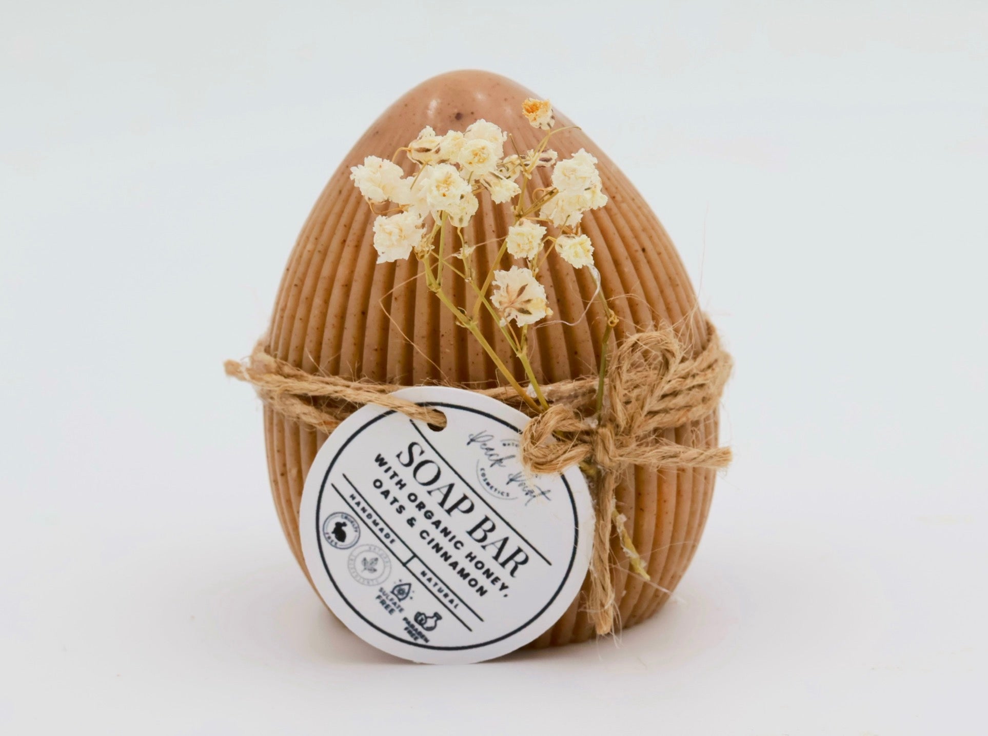 Soap Bar with Organic Honey, Oats, Argan & Cinnamon