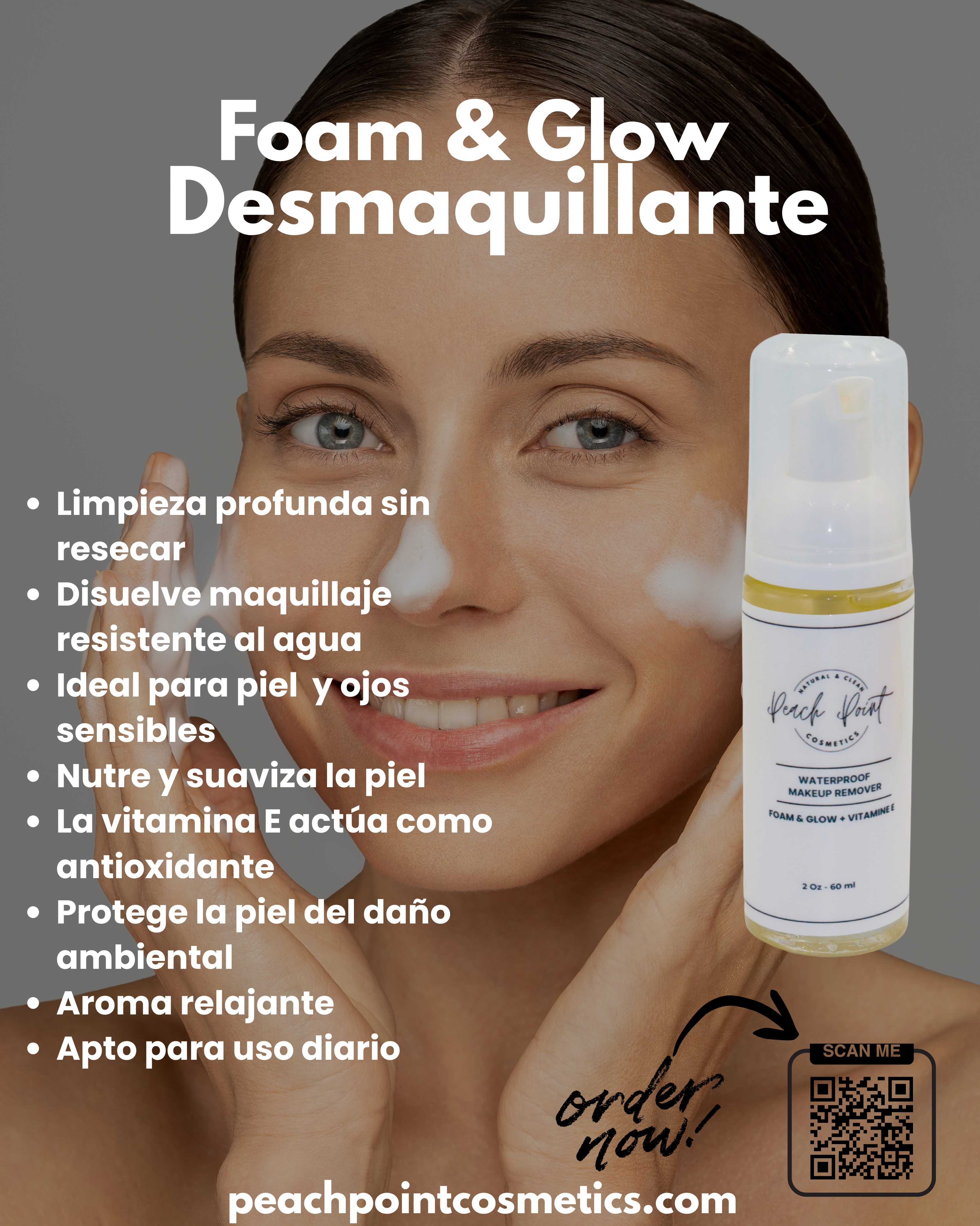 Foam & Glow Waterproof Makeup Remover