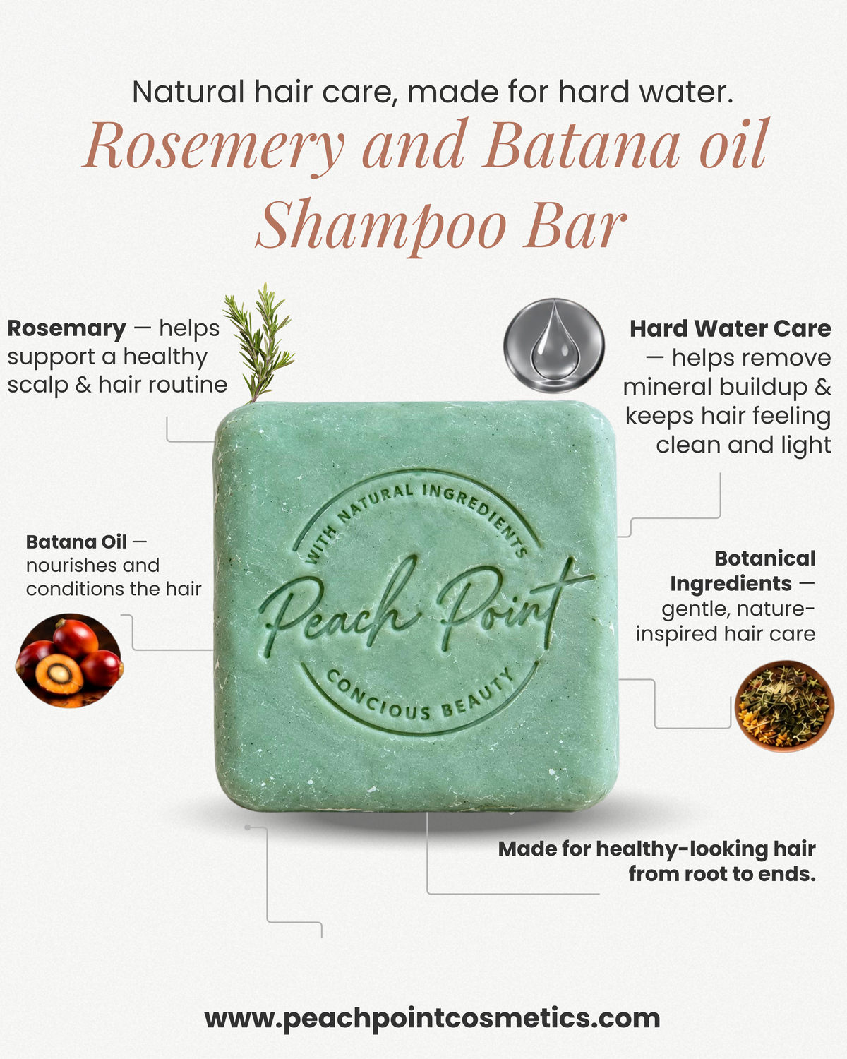 Rosemary & Batana Shampoo Bar